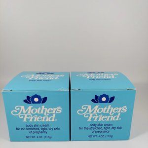 Mothers Friend Body Skin Cream 4 oz Pregnancy Lot of 2 Stretched Skin Lotion